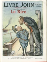 Illustration of Charles Leandre for the Cover of Le Rire, 03/06/22 - Italy, USSR - Victor Emmanuel 1st, Gueorgui Titcherine