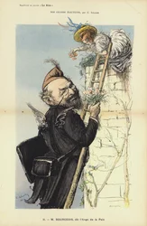 Leon Bourgeois, French politician, illustration for Le Rire