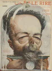 Paul Doumer, French Politician. Illustration for Le Rire