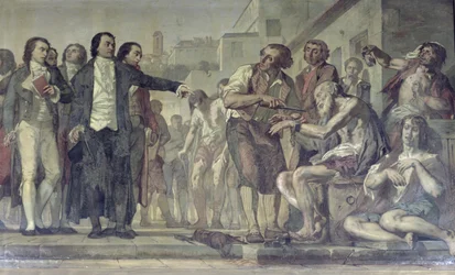 Philippe Pinel Releasing Lunatics from Their Chains at the Bicetre Asylum in Paris