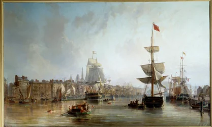 The Port of Rouen in 1855