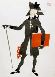 Costume for Character of Notary from The Barber of Seville by Gioacchino Rossini