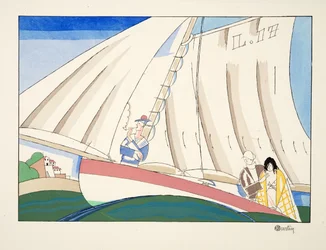 Yachting, from Sports & Divertissements, pub. 1914