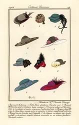 Hat designs by milliner Marcelle Demay