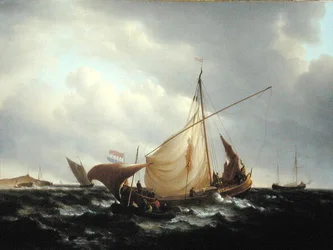 Dutch Boat Putting to Sea