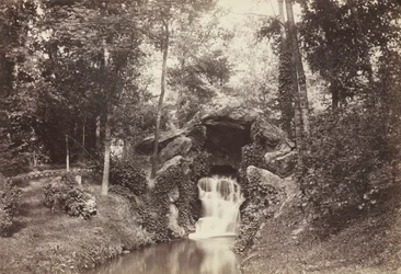 View of the Small Grotto toward the Deer Pond, Bois de Boulogne