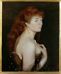 Portrait of a Young Redheaded Woman