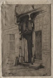 Doorway of an Ancient Convent in the Rue Mirabeau, Bourges