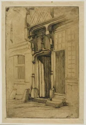 Doorway of an Ancient Convent, in the rue Mirabeau, Bourges