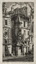 Etchings of Paris: House with a Turret, Weavers