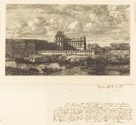 The Old Louvre, from a Painting by Zeeman, 1651