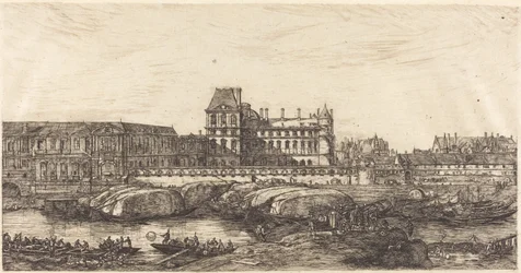 The Old Louvre, from a Painting by Zeeman, 1651