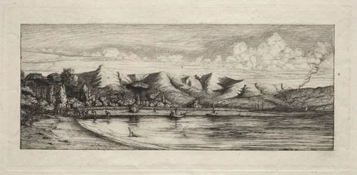 Seine Fishing off Charcoal Burner