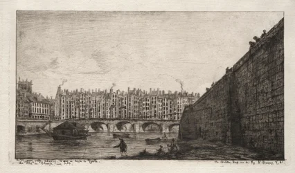 The Exchange Bridge, Paris, about 1784