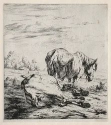 The Two Horses, 1850