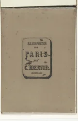 Title Page in Album Eaux-fortes sur Paris