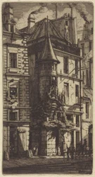 Turret in rue de la Tixéranderie, Paris