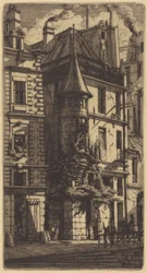 Turret in the Rue de la Tixéranderie, Paris