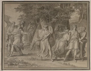 Telemachus, Urged by Mentor, Leaving the Island of Calypso