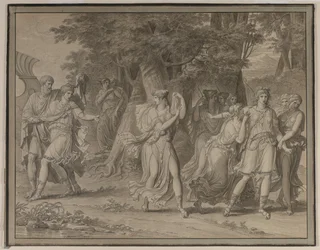 Telemachus, Urged by Mentor, Leaving the Island of Calypso, 1800