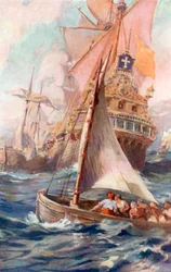 An attack on a Spanish Galleon