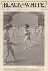 The Basque sport of pelota being played at Olympia, London