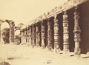 Interior of the Hindu Temple in Qutb