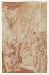 Interior of a Notary or Lottery Office