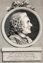 Esprit Joseph Antoine Blanchard, engraved by Augustin de Saint-Aubin, 1767