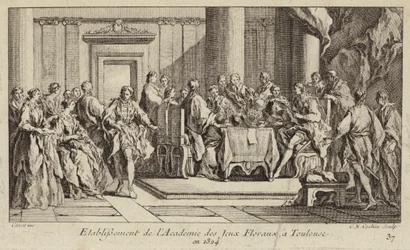Establishment of the Academie des Jeux Floraux, the Oldest Literary Society in the Western World, Toulouse, France