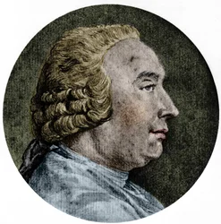 Portrait of David Hume, Scottish Philosopher (1711 to 1776) Drawing by Charles - Nicolas Cochin Jr.