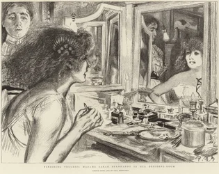 Madame Sarah Bernhardt in Her Dressing Room
