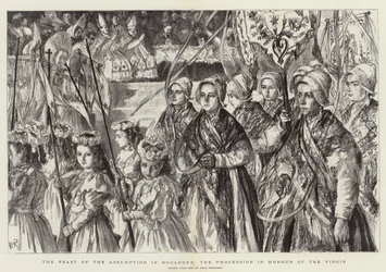 The Feast of the Assumption in Boulogne, the Procession in Honour of the Virgin