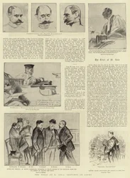 The Trial of Zola, Sketches in Court