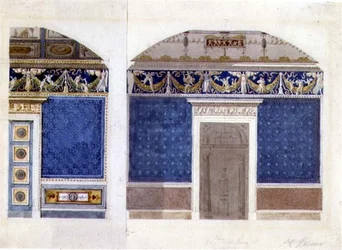 Design for an Empire Palace Interior, c.1810