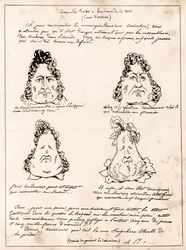 Cartoon of Louis Philippe turning into a pear by Charles Philipon - 1832