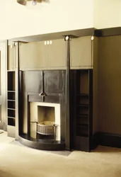 Black painted fireplace, c.1914-c.1928