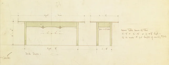 Design for a Dining Table and Small Table