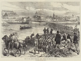 Entry of the Austrian Troops into Bosnia, Crossing the River Save, at Brod