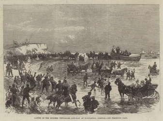 Launch of the Licensed Victualler Life-Boat at Hunstanton, Norfolk