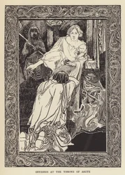 Odysseus at the throne of Arete