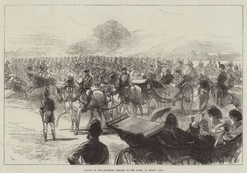 Review of the Household Brigade by the Queen, in Bushey Park