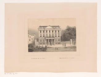 View of the Palace of Justice in Rotterdam (series: Views & Monuments of the City of Rotterdam)