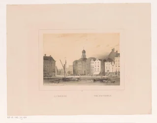 View of the Exchange in Rotterdam (series: Views & Monuments of the City of Rotterdam)