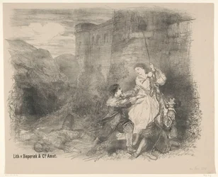 Scene from Ballet Don José (Announcement Posters of Ballets and Plays Performed in the Amsterdam City Theatre)