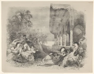 Scene from a Play with Eastern Women