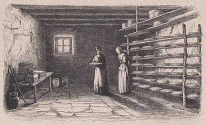 A Cheese Factory, from Magasin Pittoresque, ca. 1852