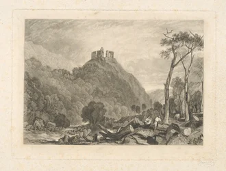 Okehampton Castle, on the River Okement