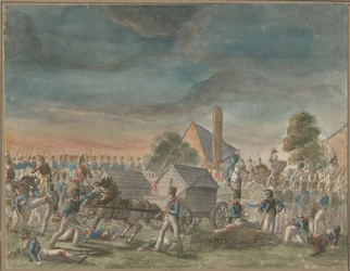 The Meeting of the Duke of Wellington and Prince Blücher, Near La Belle Alliance