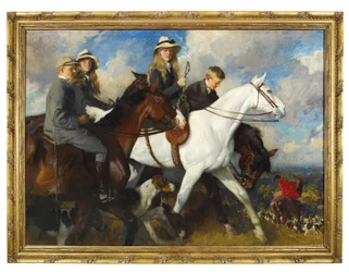 With the York and Ainsty - The Children of Mr Edward Lycett Green, M.F.H.